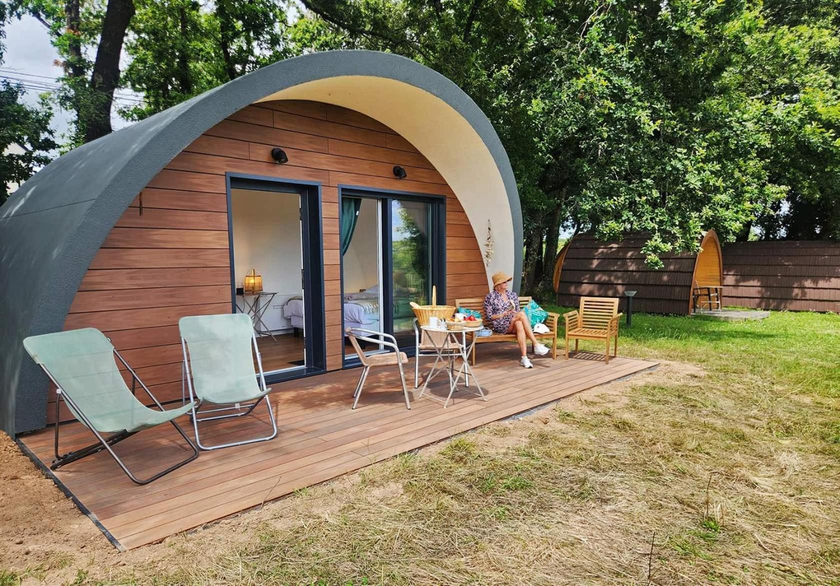 Gites & Tiny Houses Les Hauts De Toulvern Baden Camera foto